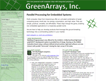 Tablet Screenshot of greenarraychips.com